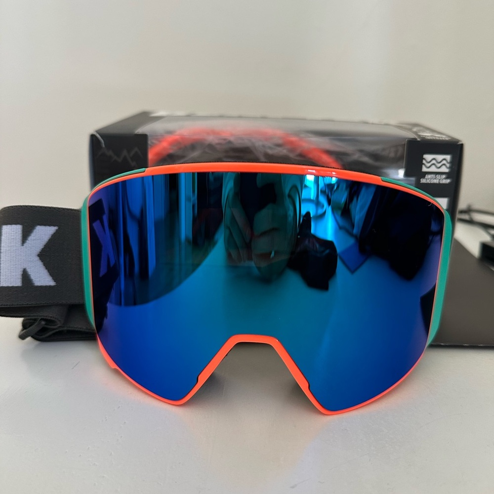 NEW BENETEK VIEWFINDER GOGGLES | Teal & Orange with lowlight lens | Unisex